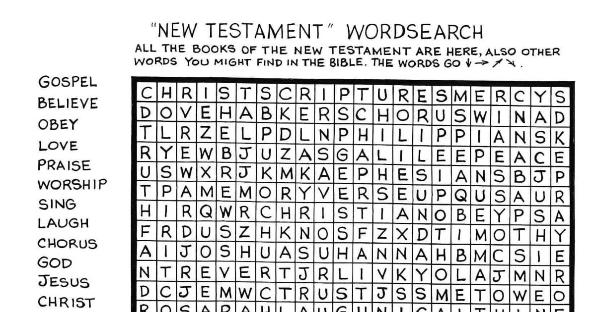 Libros del crucigrama de la Biblia - Nuevo Testamento