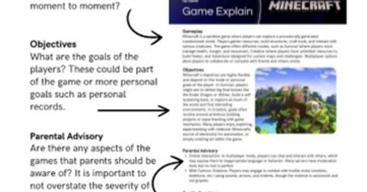 Game Explain - explaining Gaming to non-Gamers